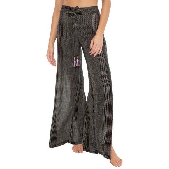 TRINA TURK $162 NWT Verona Side Slit Swim Wide Leg Cover-Up Pants - Picture 2 of 13